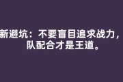 萌新避坑：不要盲目追求战力，组队配合才是王道。