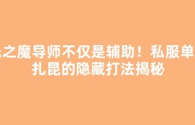 光之魔导师不仅是辅助！私服单刷扎昆的隐藏打法揭秘